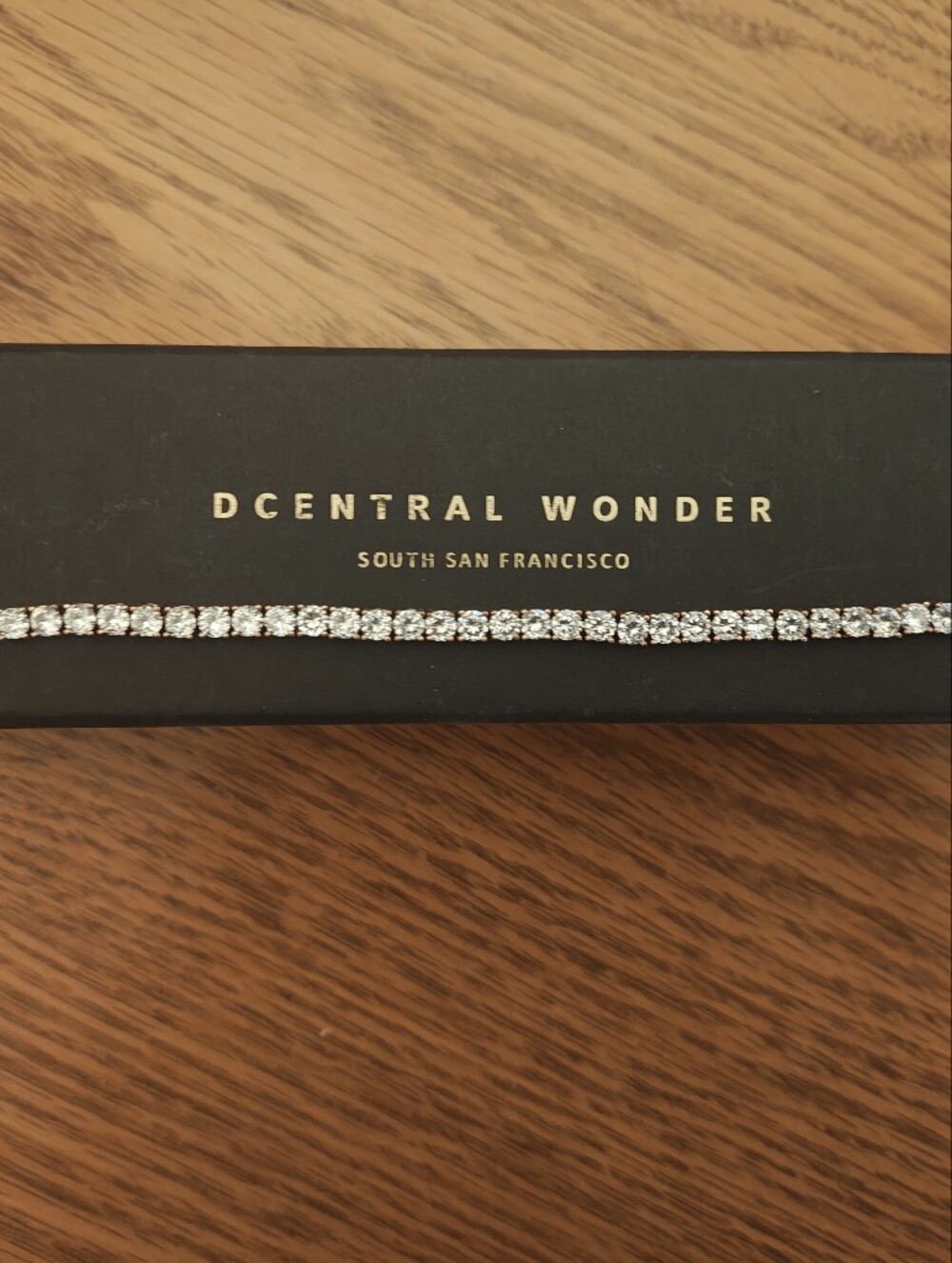 DCentral Wonder Rose Gold Tennis Bracelet - Clear Crystal